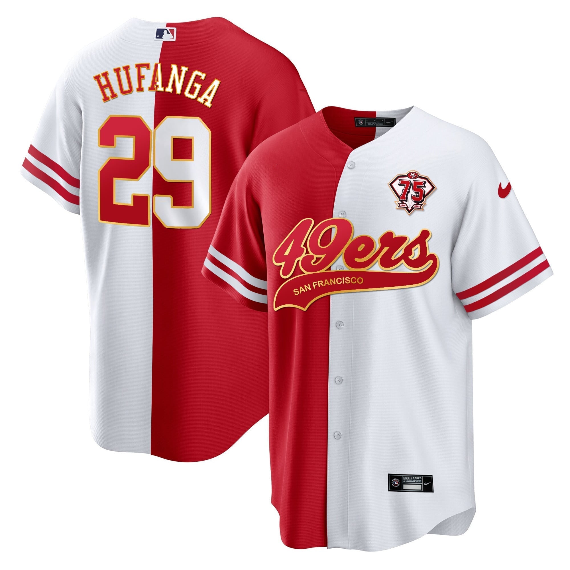 Men's 49ers Cool Base Gold Limited Jersey V2 - All Stitched