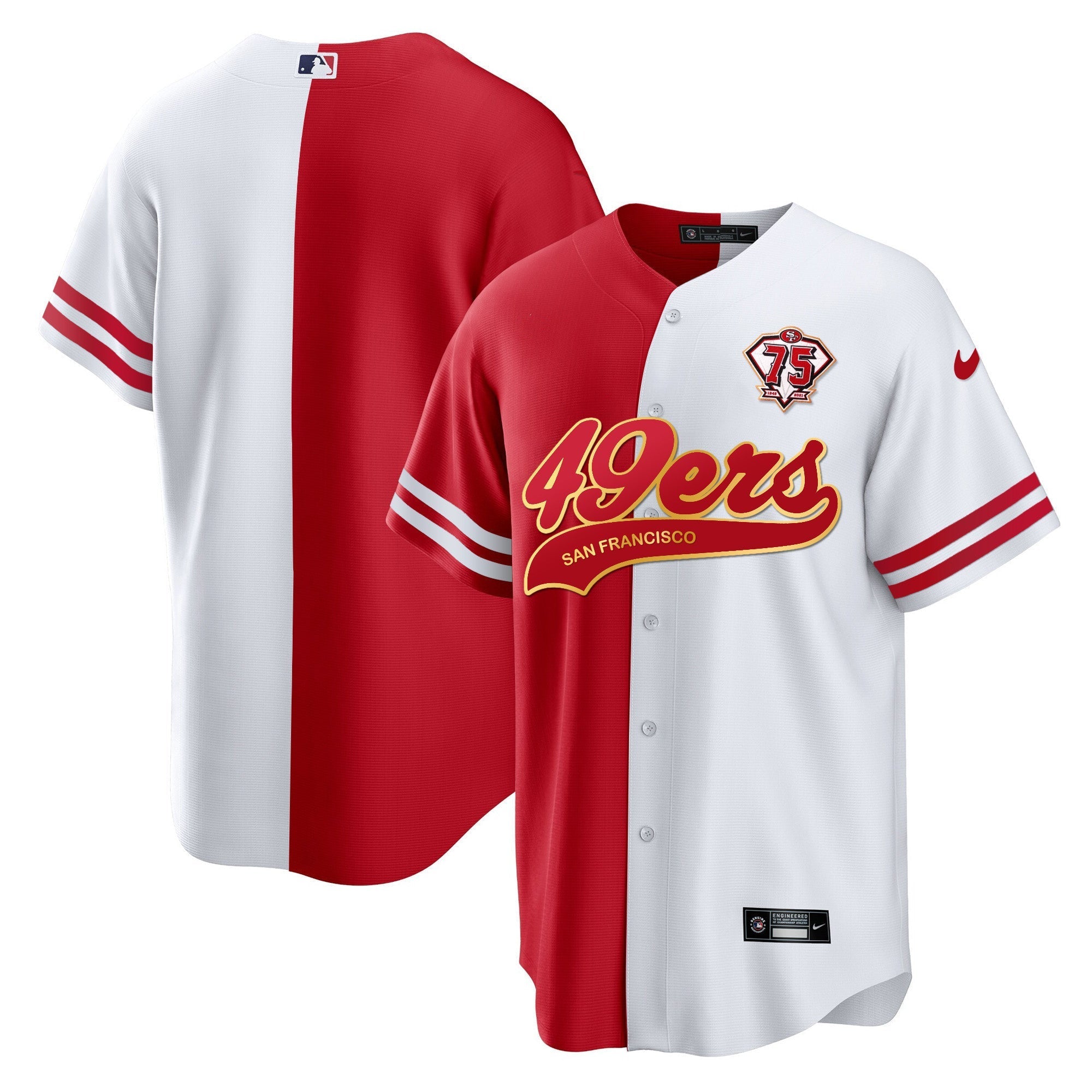 Men's 49ers Cool Base Gold Limited Jersey V2 - All Stitched