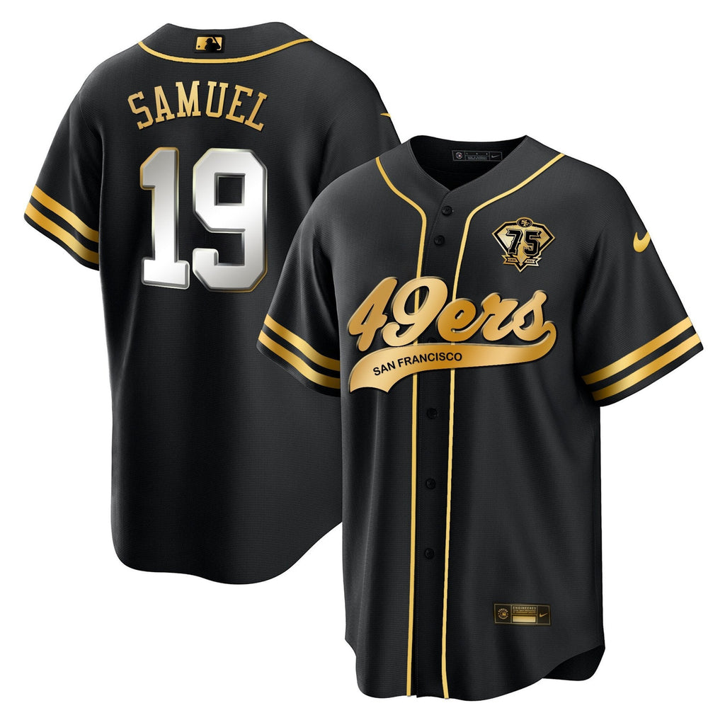 Men's 49ers Cool Base Gold Limited Jersey V2 - All Stitched
