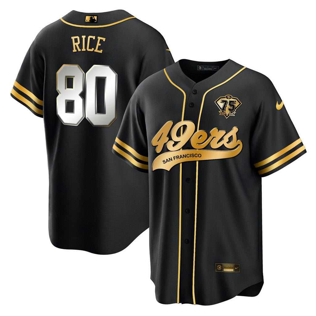 Men's 49ers Cool Base Gold Limited Jersey V2 - All Stitched