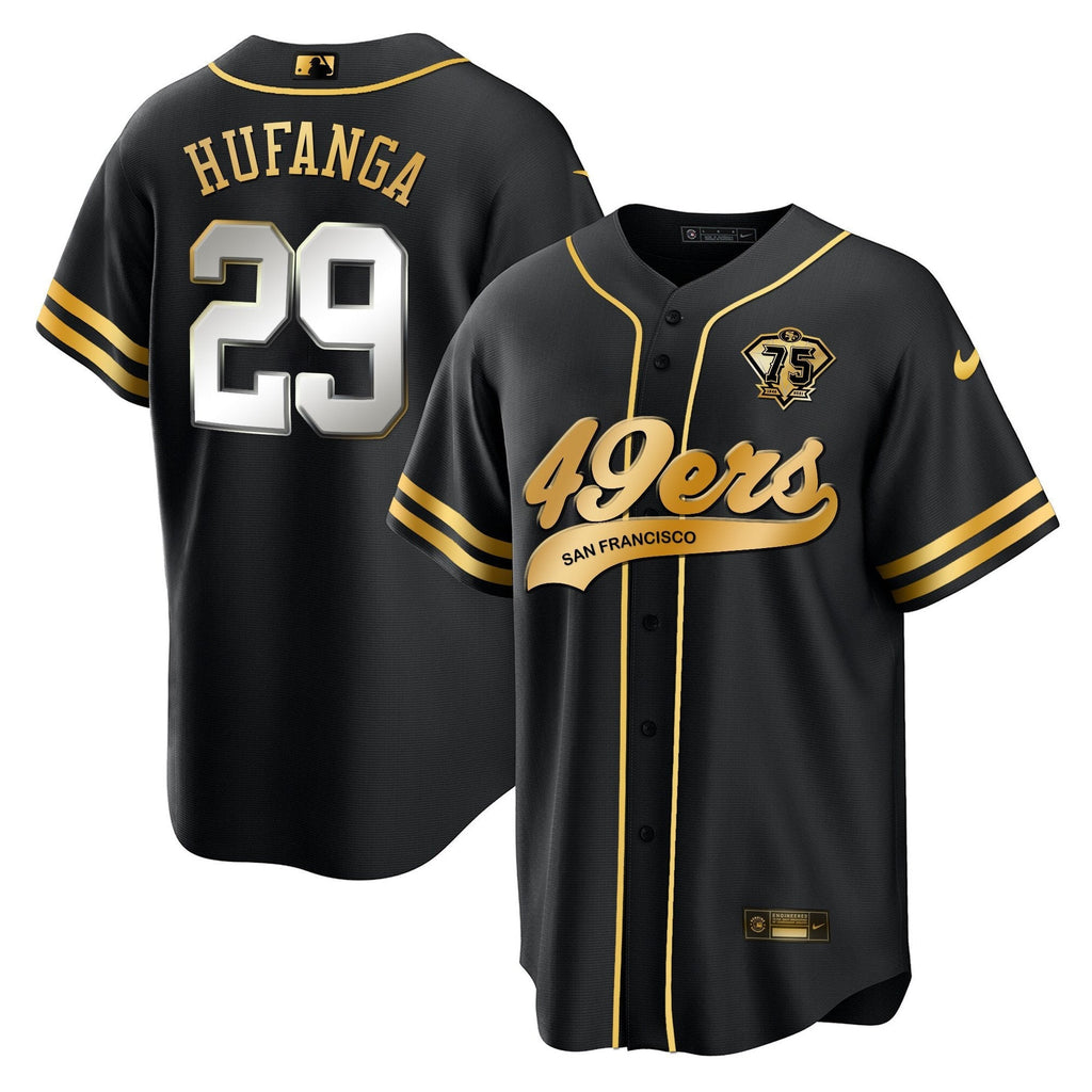 Men's 49ers Cool Base Gold Limited Jersey V2 - All Stitched