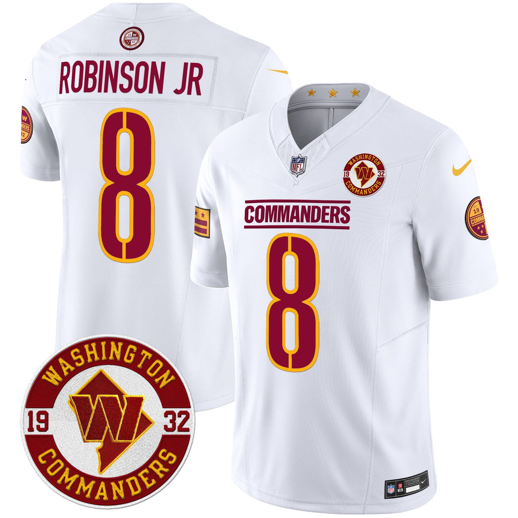 Men's Washington Commanders 2024 Vapor Limited Jersey - Est. 1932 Patch - All Stitched