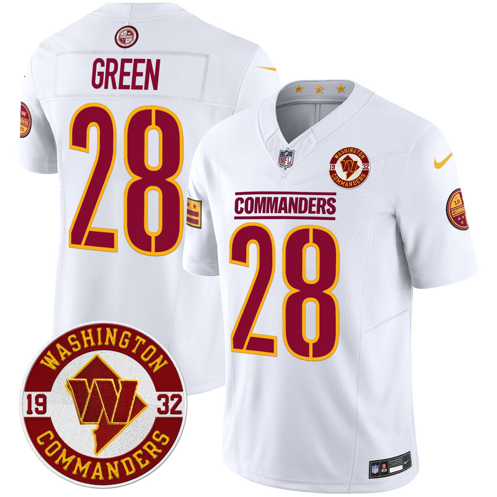 Men's Washington Commanders 2024 Vapor Limited Jersey - Est. 1932 Patch - All Stitched