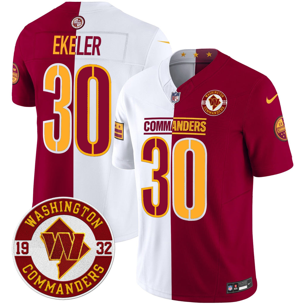 Men's Washington Commanders 2024 Vapor Limited Jersey - Est. 1932 Patch - All Stitched