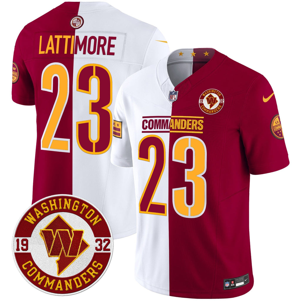 Men's Washington Commanders 2024 Vapor Limited Jersey - Est. 1932 Patch - All Stitched