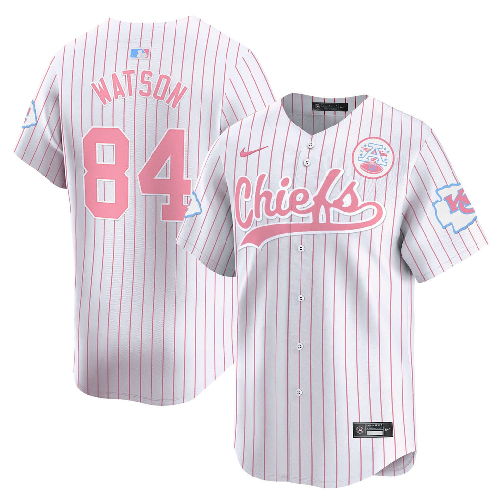 Men's Chiefs Bubblegum Pink Vapor Premier Limited Jersey - All Stitched