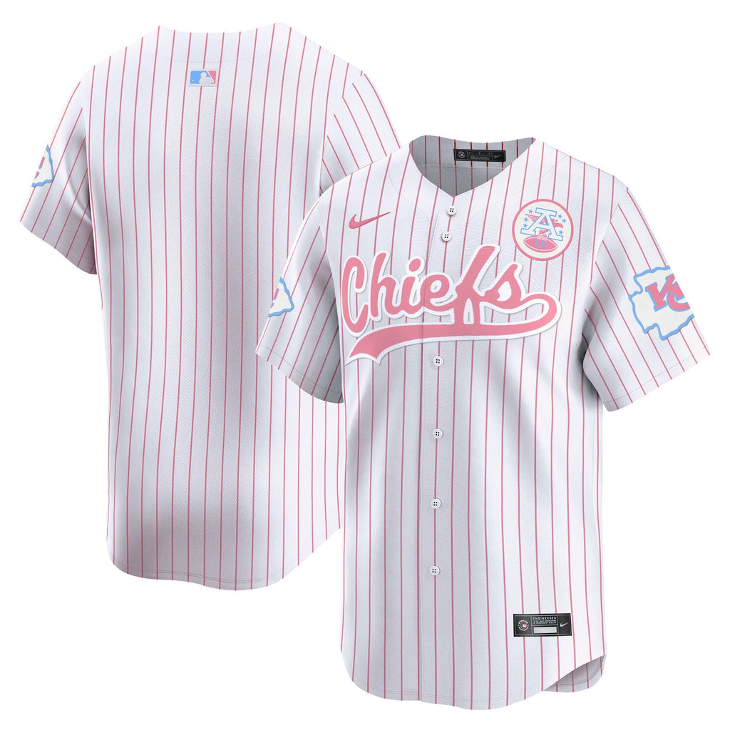 Men's Chiefs Bubblegum Pink Vapor Premier Limited Jersey - All Stitched