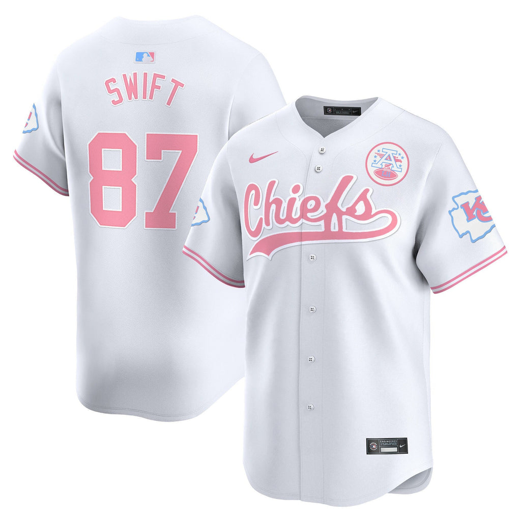 Men's Chiefs Bubblegum Pink Vapor Premier Limited Jersey - All Stitched