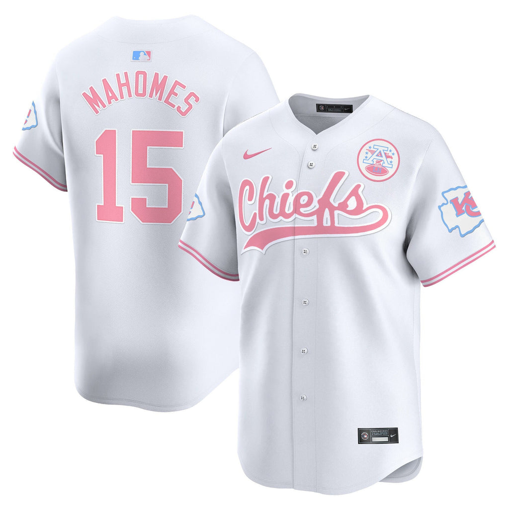 Men's Chiefs Bubblegum Pink Vapor Premier Limited Jersey - All Stitched
