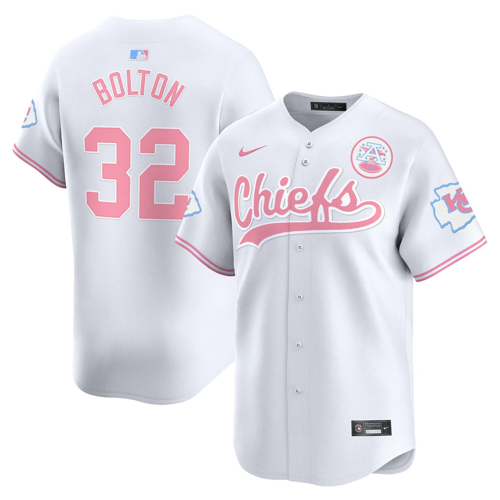 Men's Chiefs Bubblegum Pink Vapor Premier Limited Jersey - All Stitched