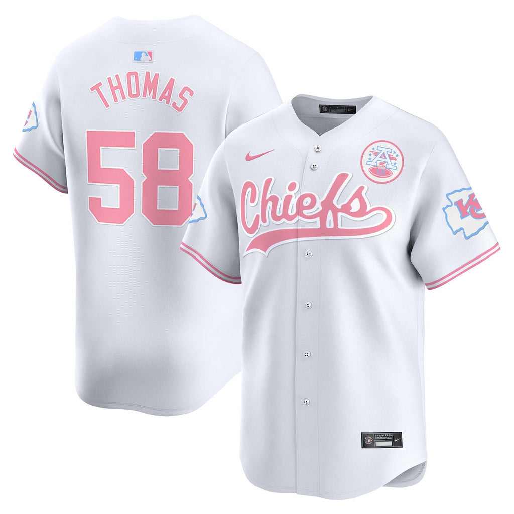 Men's Chiefs Bubblegum Pink Vapor Premier Limited Jersey - All Stitched