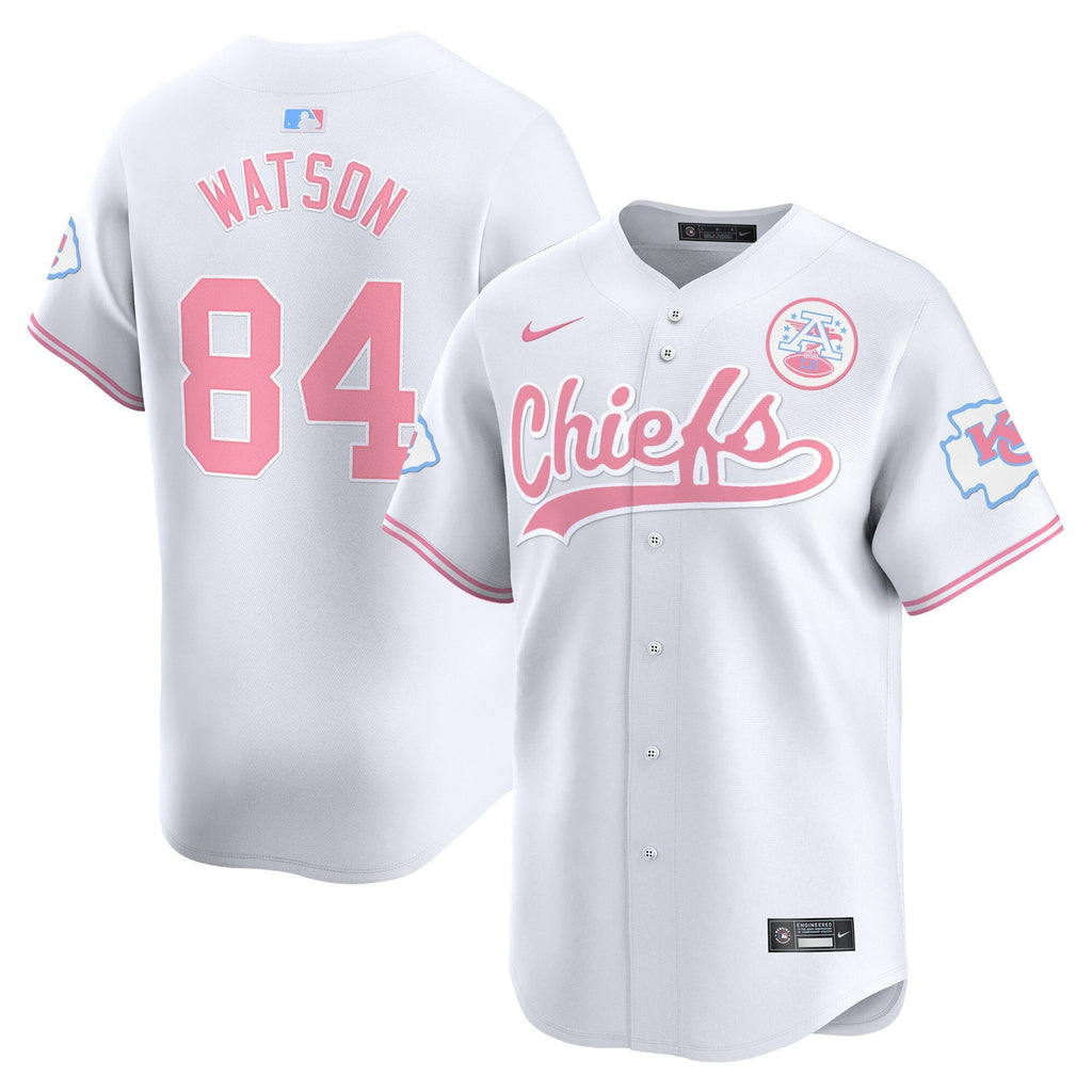 Men's Chiefs Bubblegum Pink Vapor Premier Limited Jersey - All Stitched