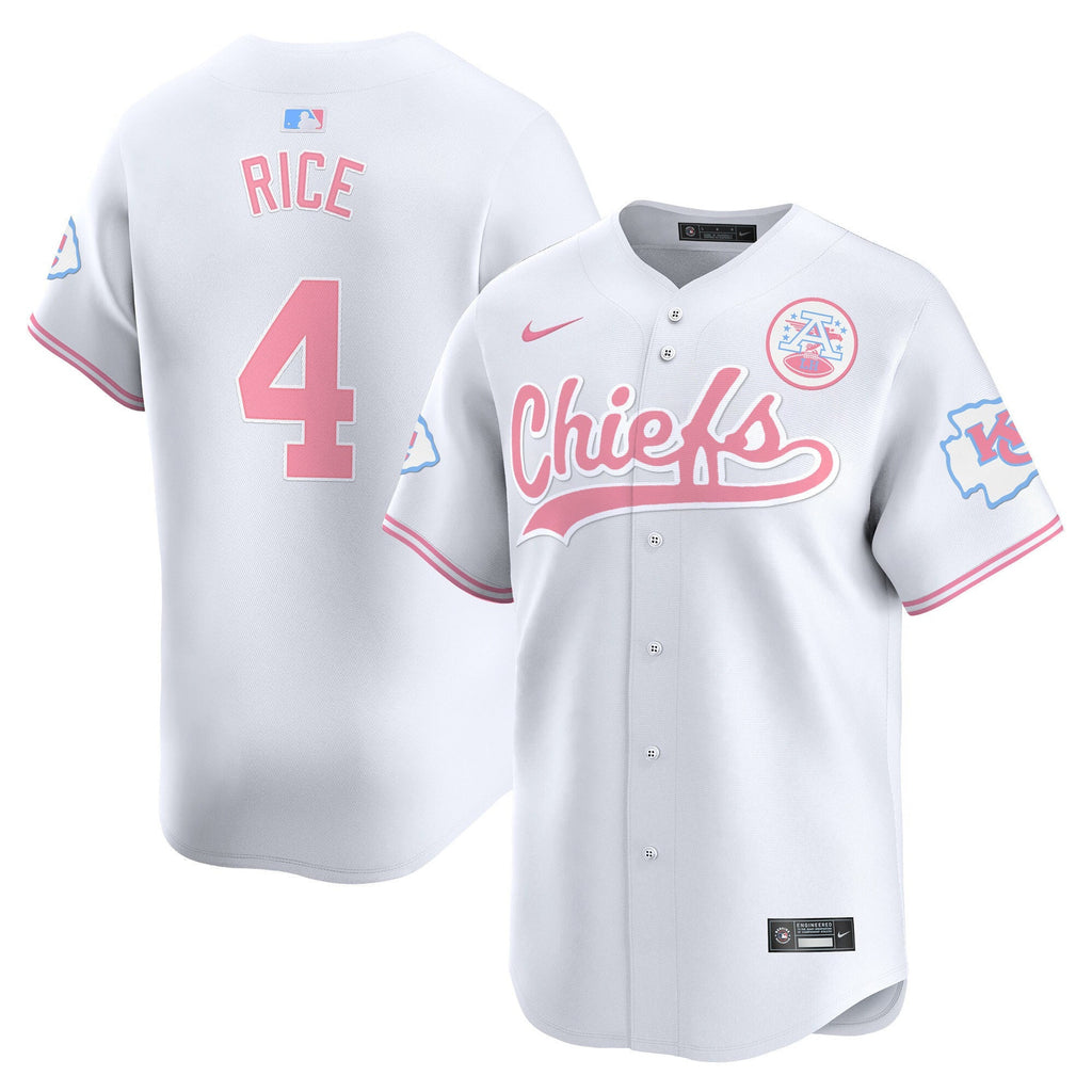Men's Chiefs Bubblegum Pink Vapor Premier Limited Jersey - All Stitched