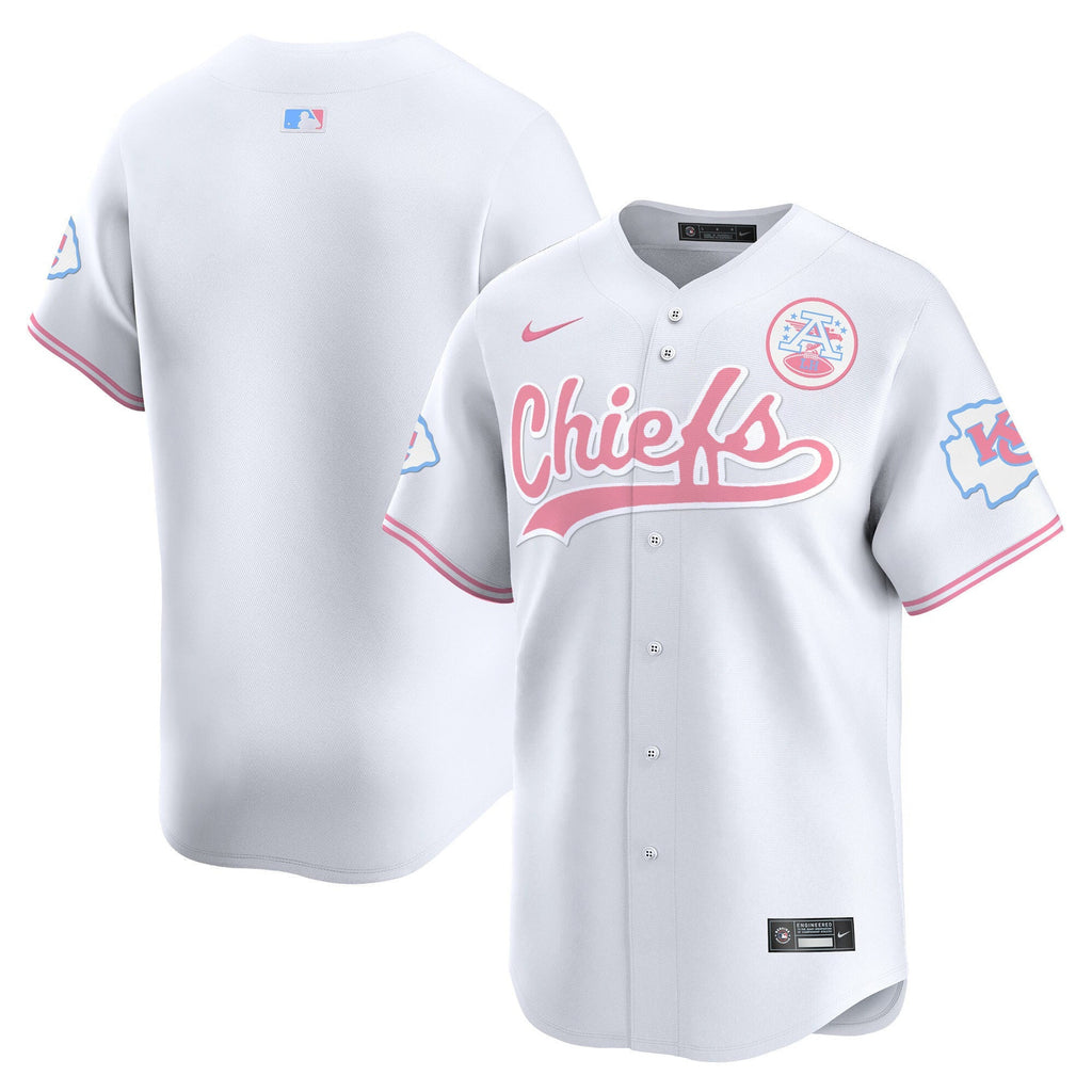 Men's Chiefs Bubblegum Pink Vapor Premier Limited Jersey - All Stitched