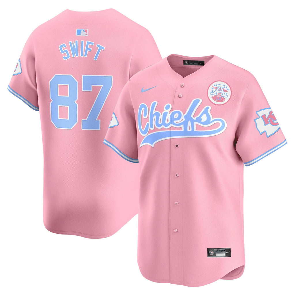 Men's Chiefs Bubblegum Pink Vapor Premier Limited Jersey - All Stitched