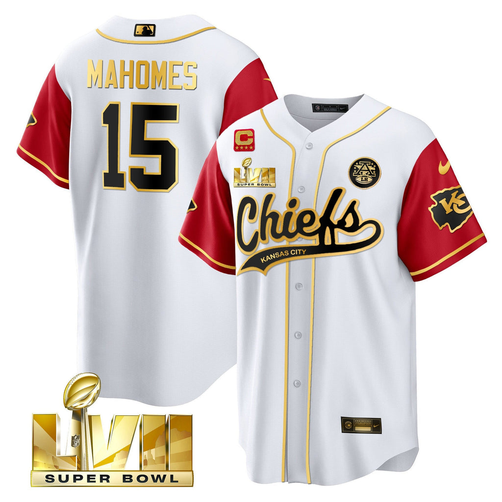 Men's Chiefs Super Bowl LVII Cool base Jersey - All Stitched
