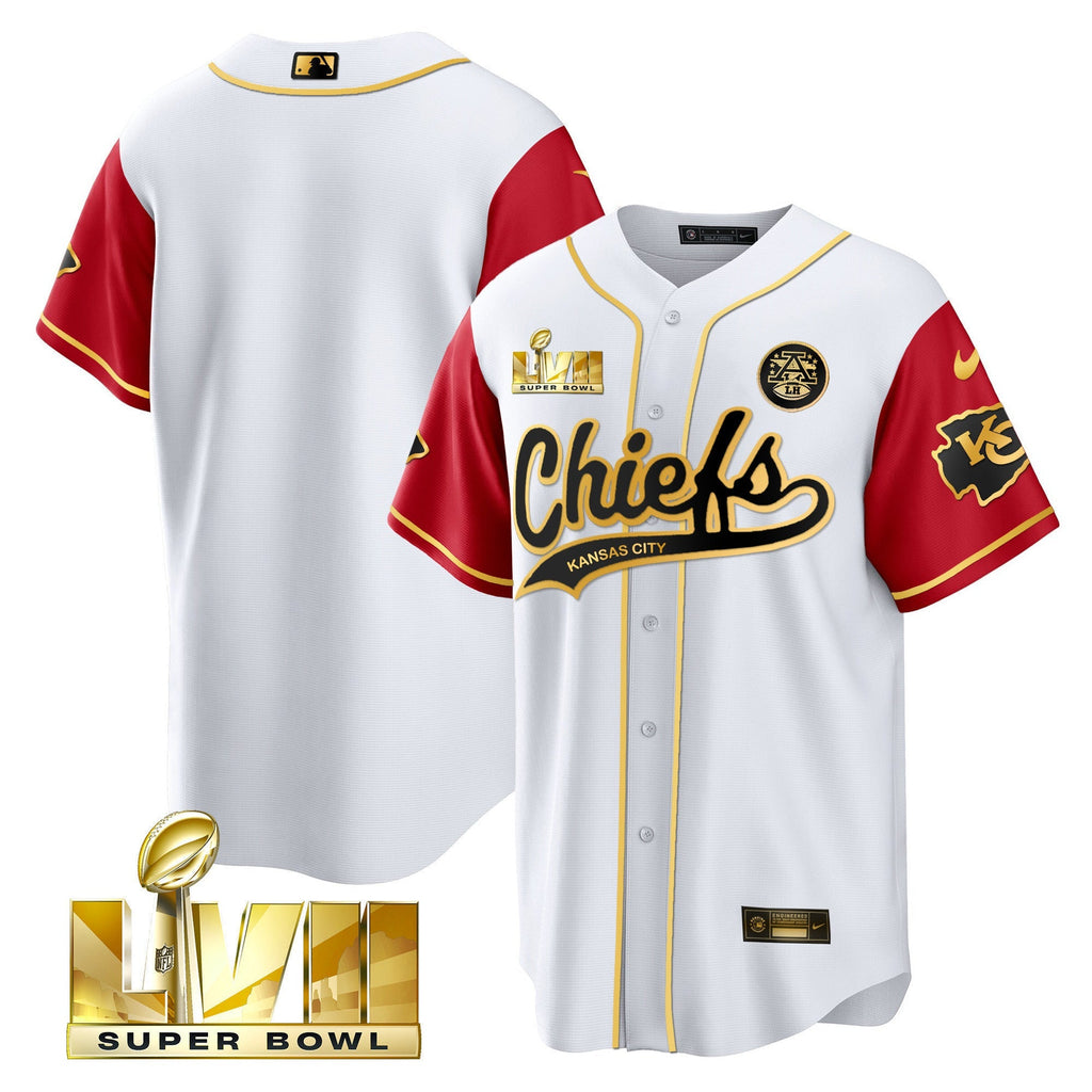 Men's Chiefs Super Bowl LVII Cool base Jersey - All Stitched