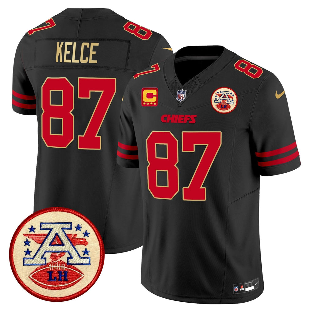 Men's Chiefs 2024 Lamar Hunt Patch Vapor Limited Jersey - All Stitched