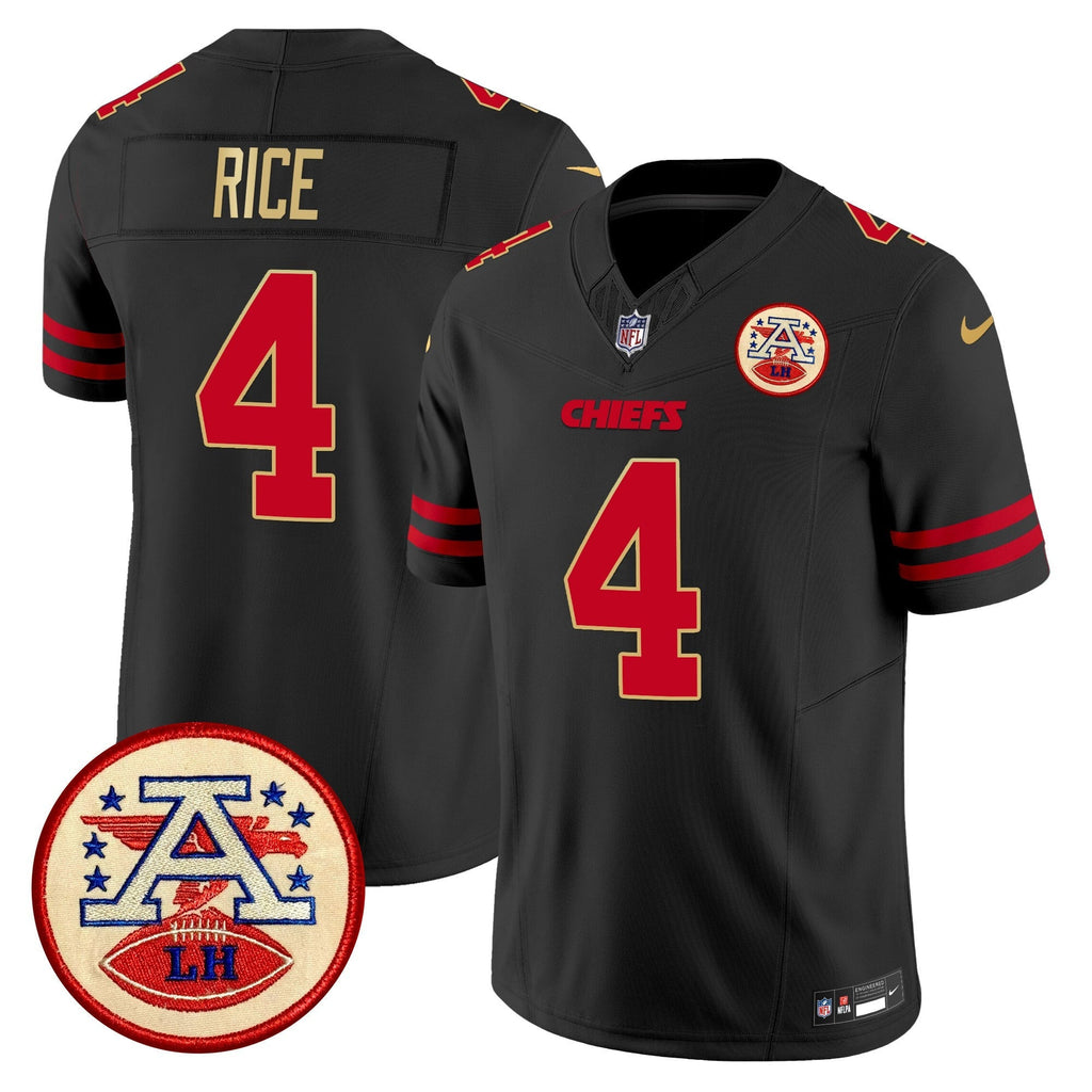 Men's Chiefs 2024 Lamar Hunt Patch Vapor Limited Jersey - All Stitched