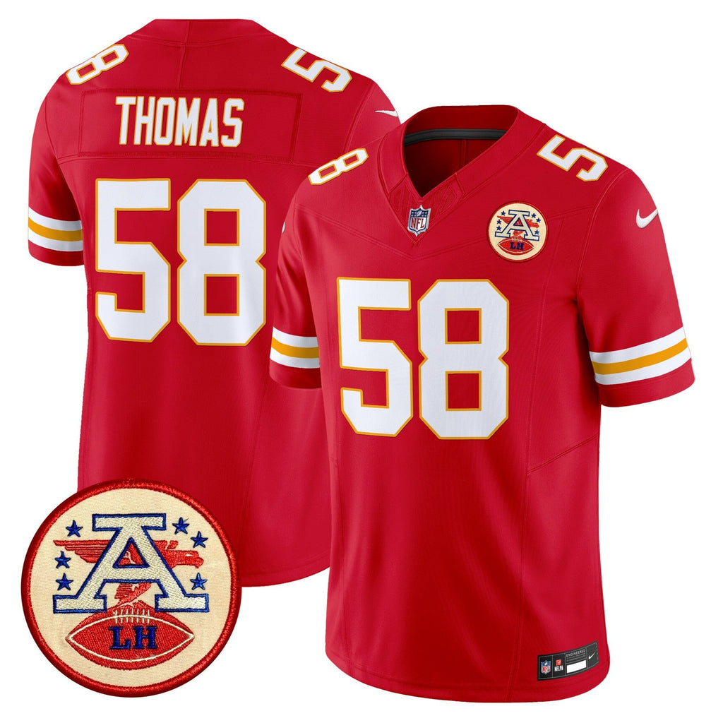 Men's Chiefs 2024 Lamar Hunt Patch Vapor Limited Jersey - All Stitched