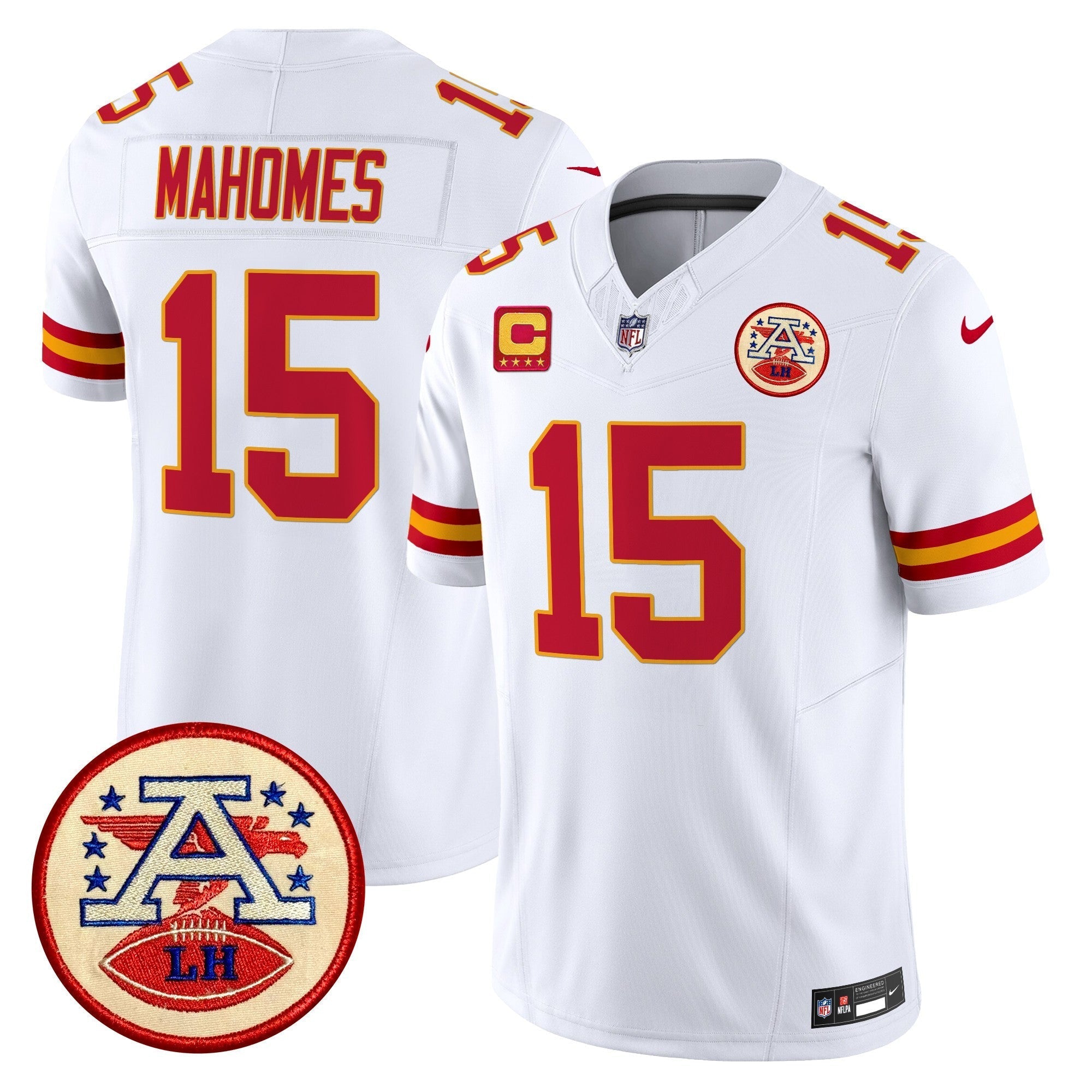 Men's Chiefs 2024 Lamar Hunt Patch Vapor Limited Jersey - All Stitched