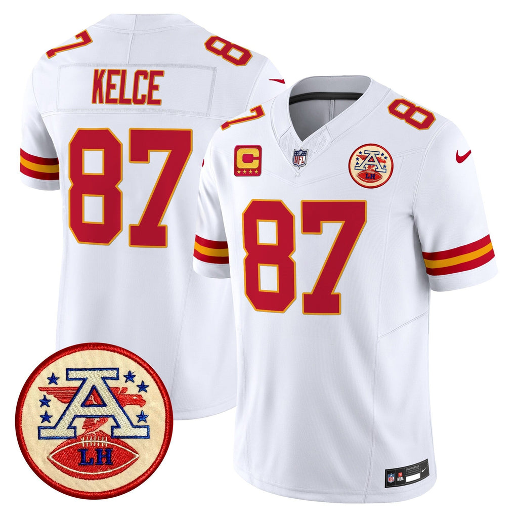 Men's Chiefs 2024 Lamar Hunt Patch Vapor Limited Jersey - All Stitched