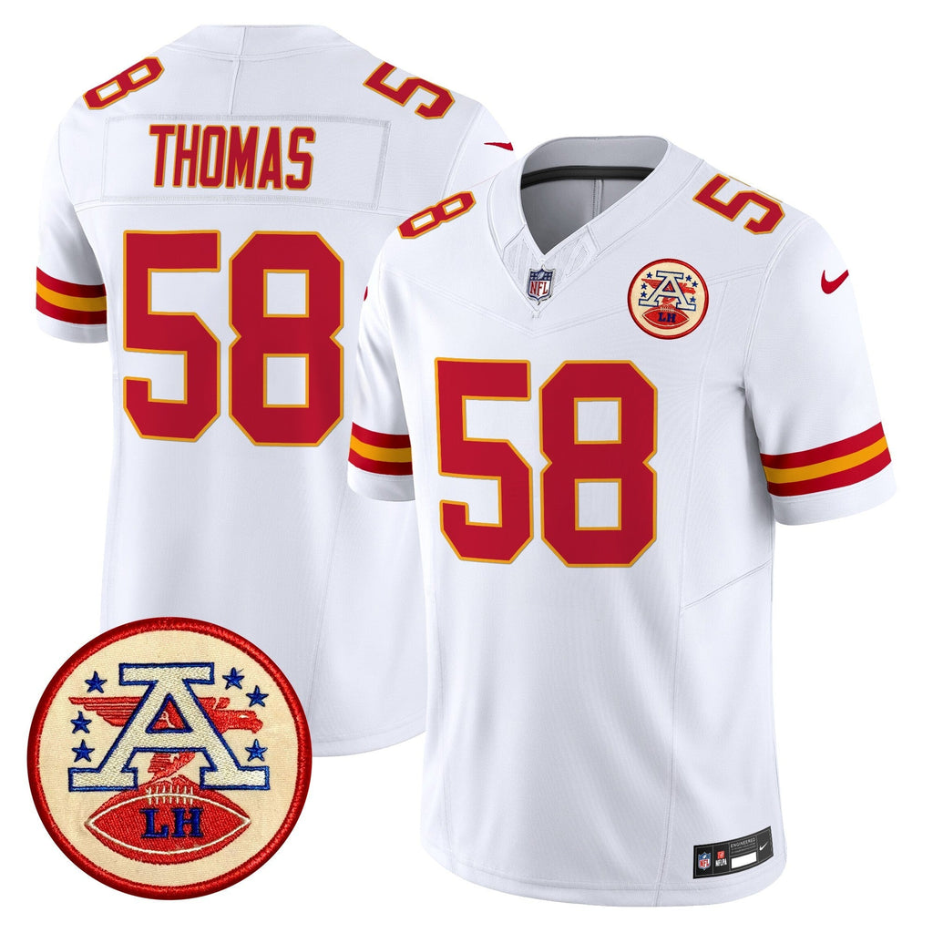 Men's Chiefs 2024 Lamar Hunt Patch Vapor Limited Jersey - All Stitched