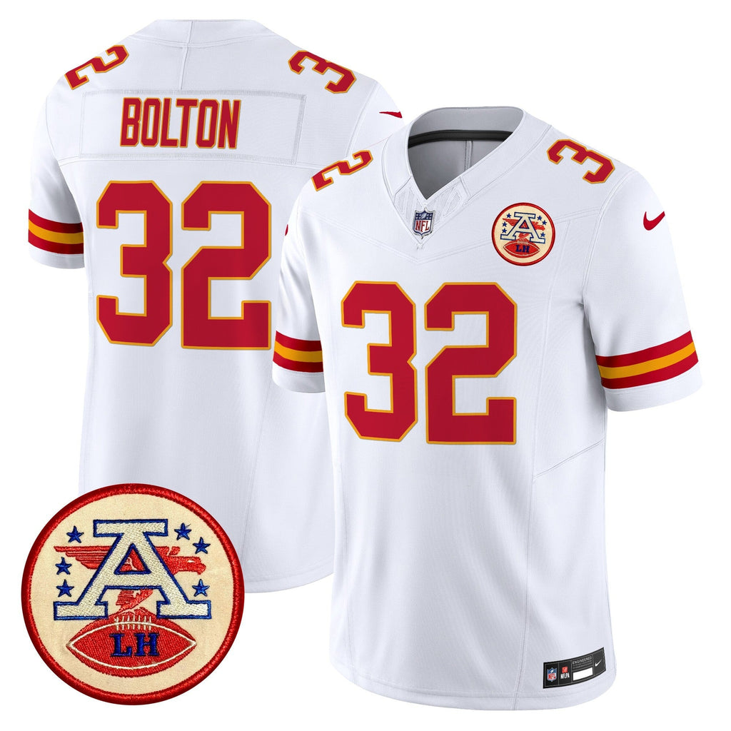 Men's Chiefs 2024 Lamar Hunt Patch Vapor Limited Jersey - All Stitched