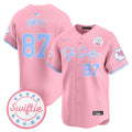 Men's Chiefs Taylor Swift Bubblegum Pink Vapor Premier Limited Jersey - All Stitched