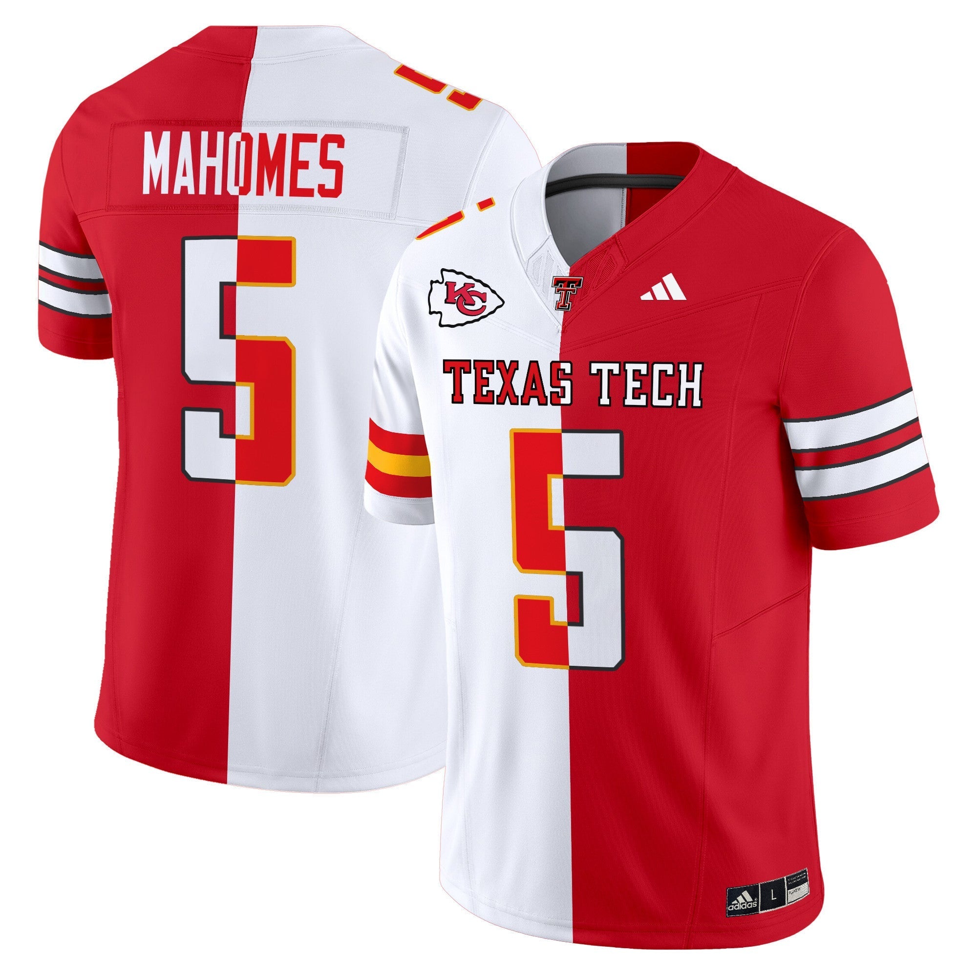 Texas Tech Red Raiders Split Vapor Limited Jersey - All Stitched