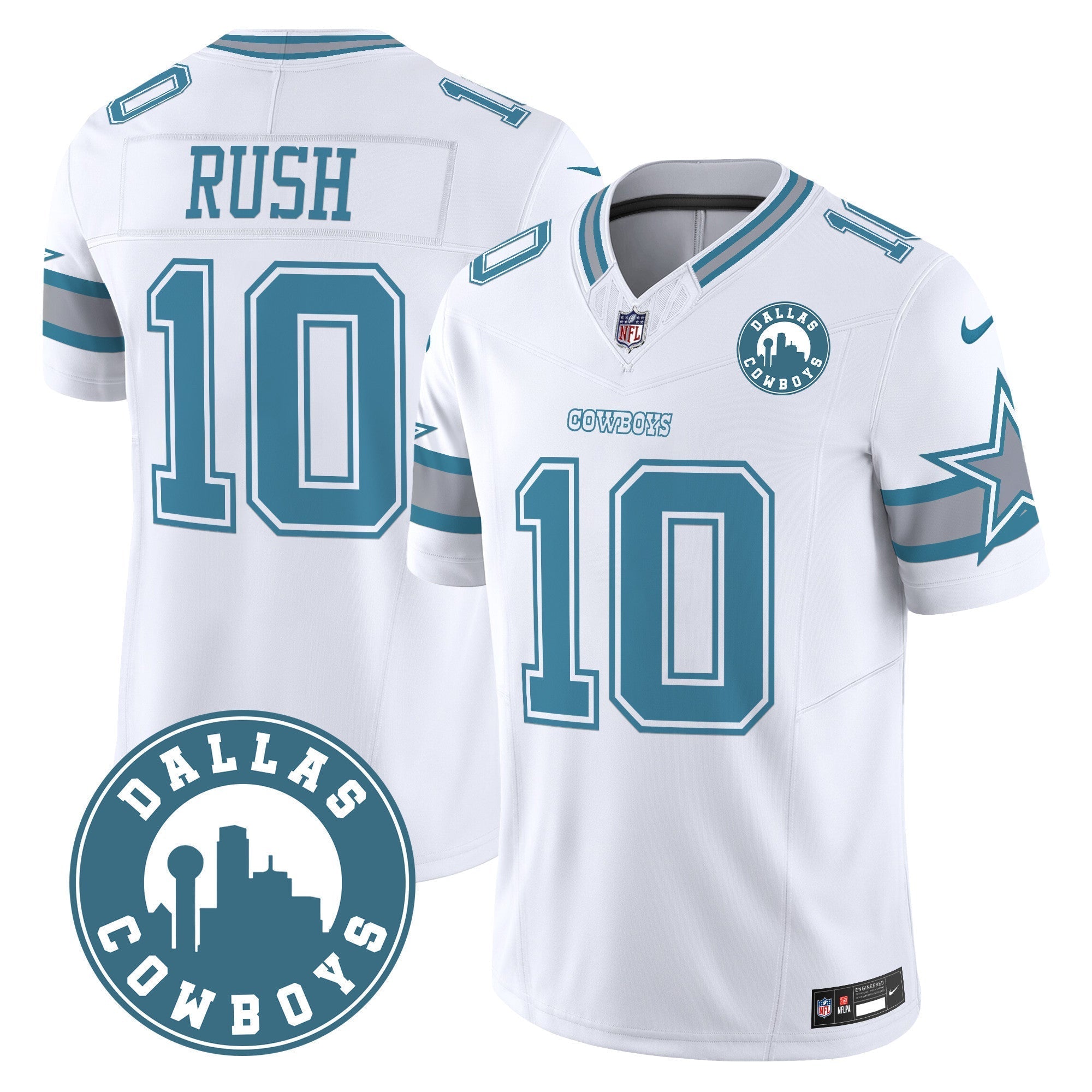 Men's Cowboys Dallas City Patch Vapor Limited Jersey - All Stitched