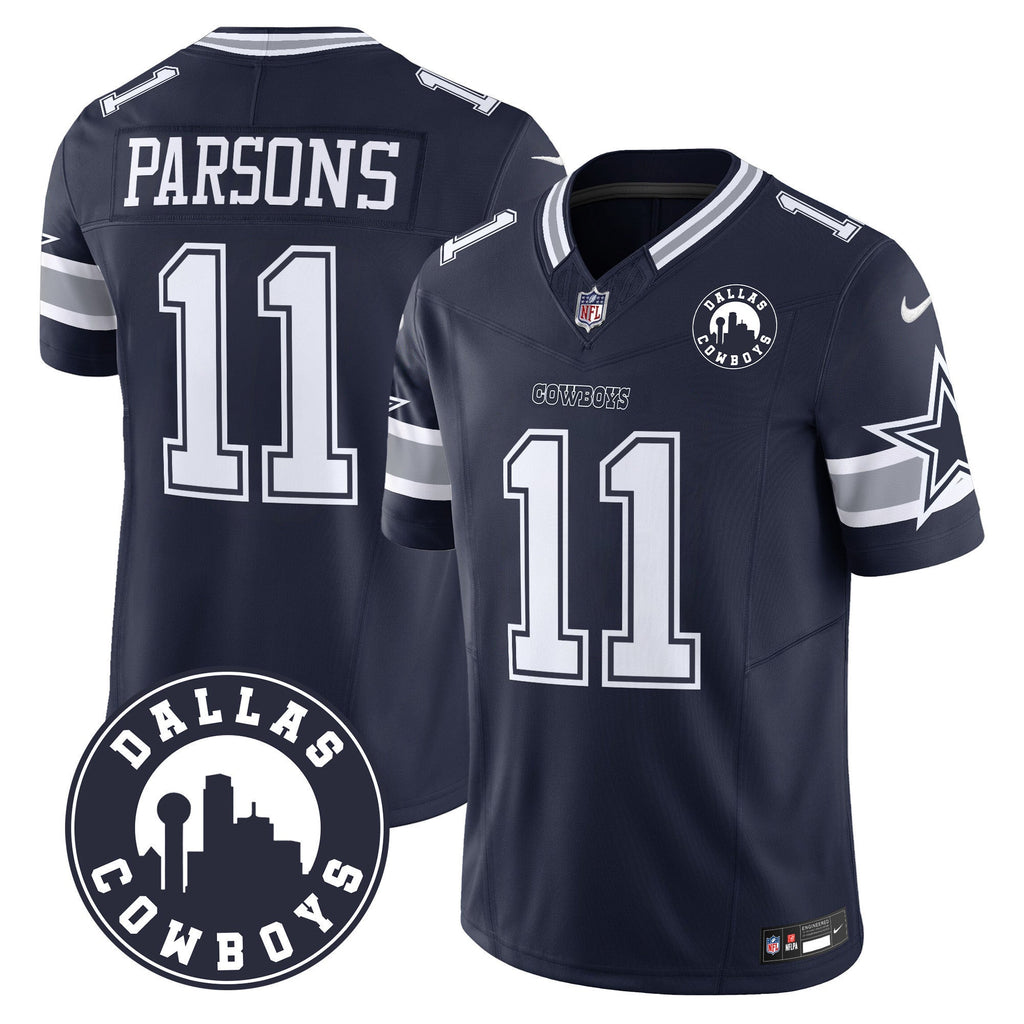 Men's Cowboys Dallas City Patch Vapor Limited Jersey - All Stitched