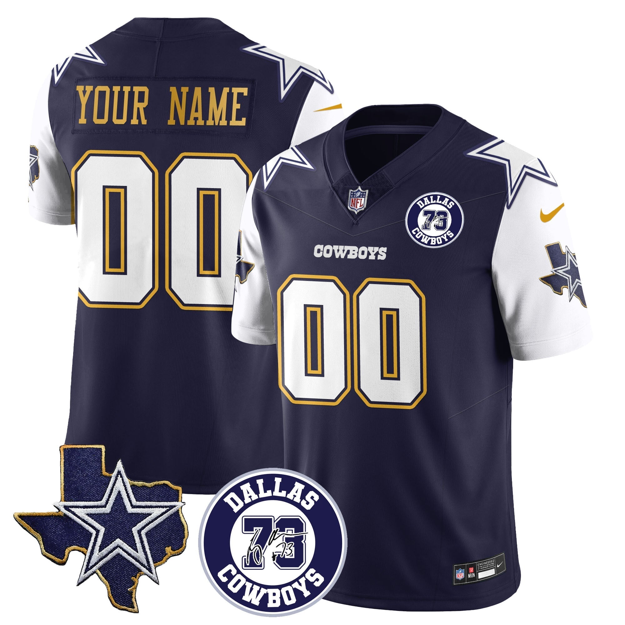Dallas Cowboys Larry Allen Memorial Jersey All-Stitched