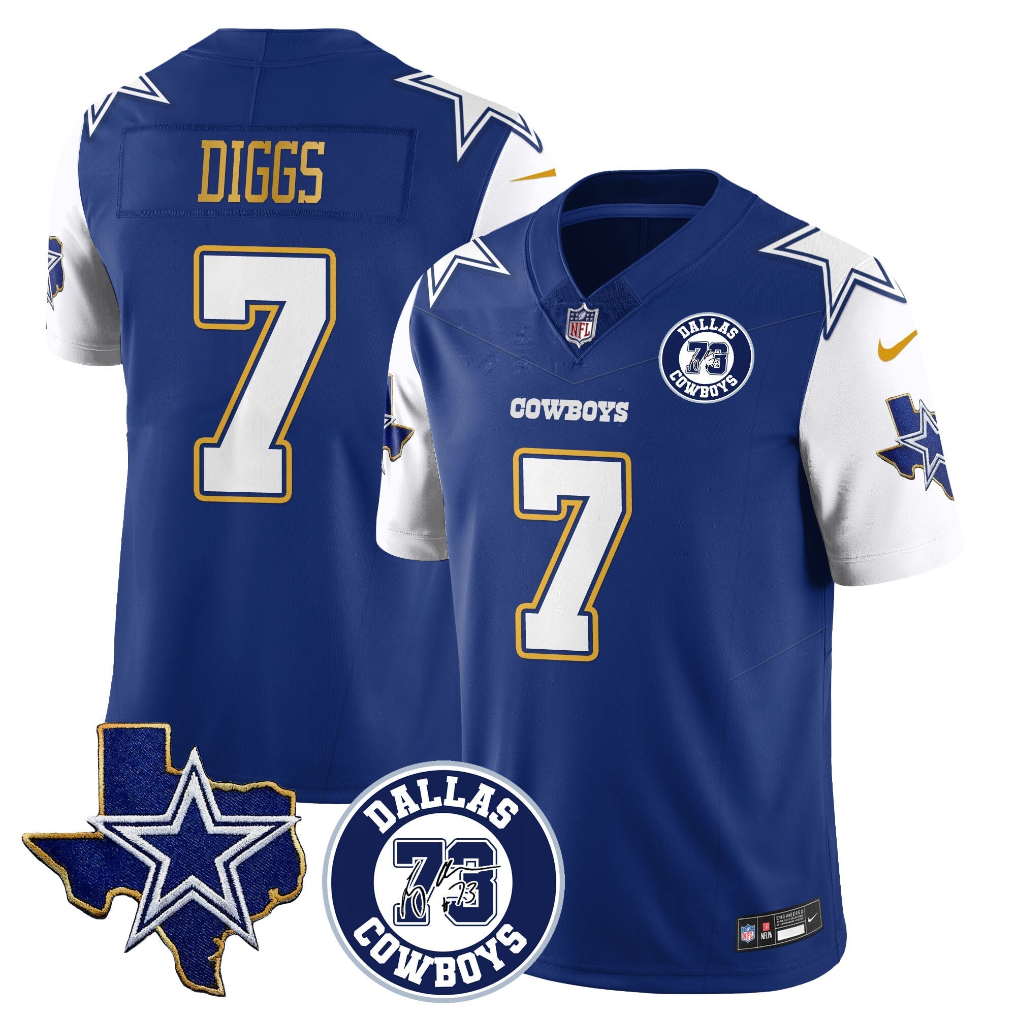 Dallas Cowboys Larry Allen Memorial Jersey All-Stitched
