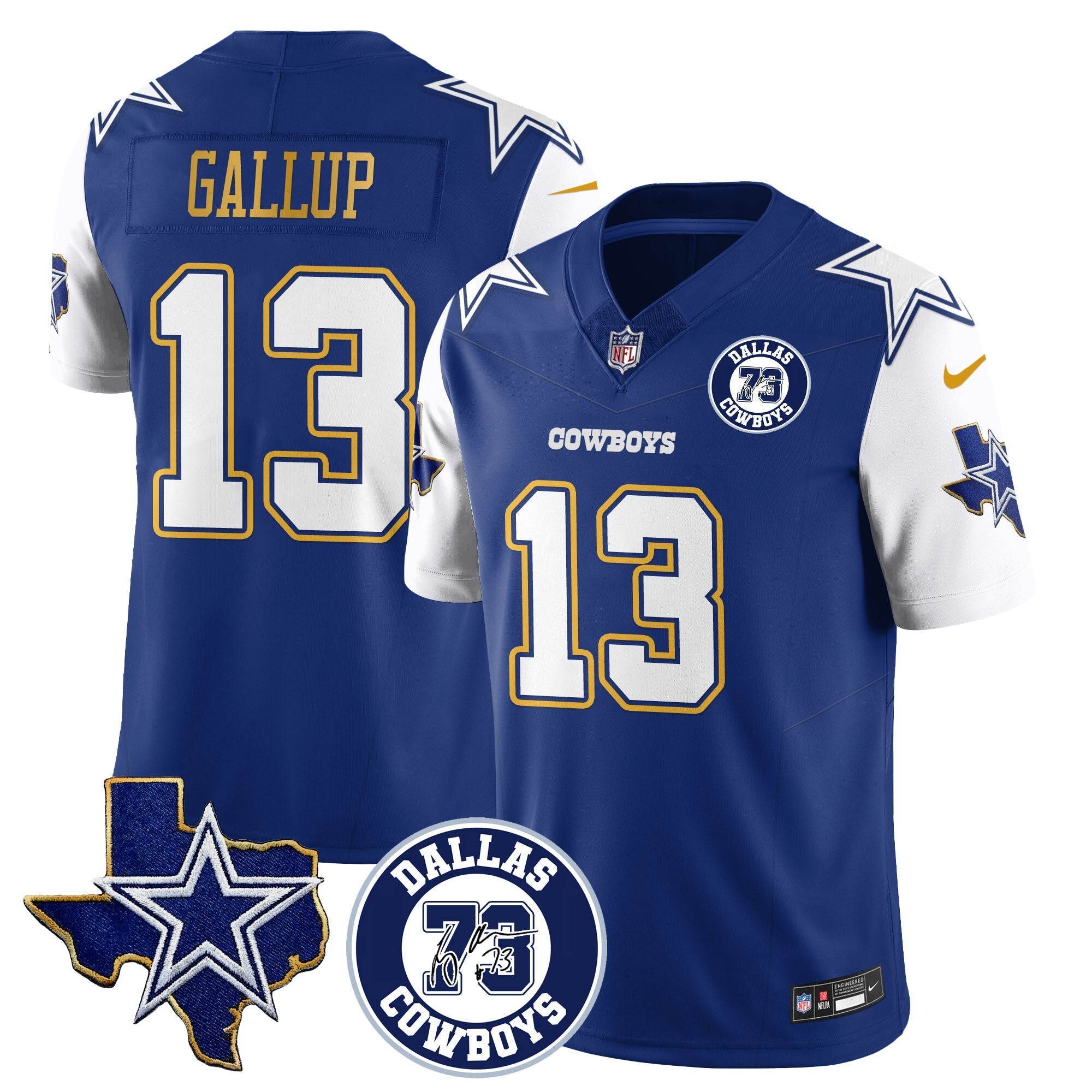 Dallas Cowboys Larry Allen Memorial Jersey All-Stitched
