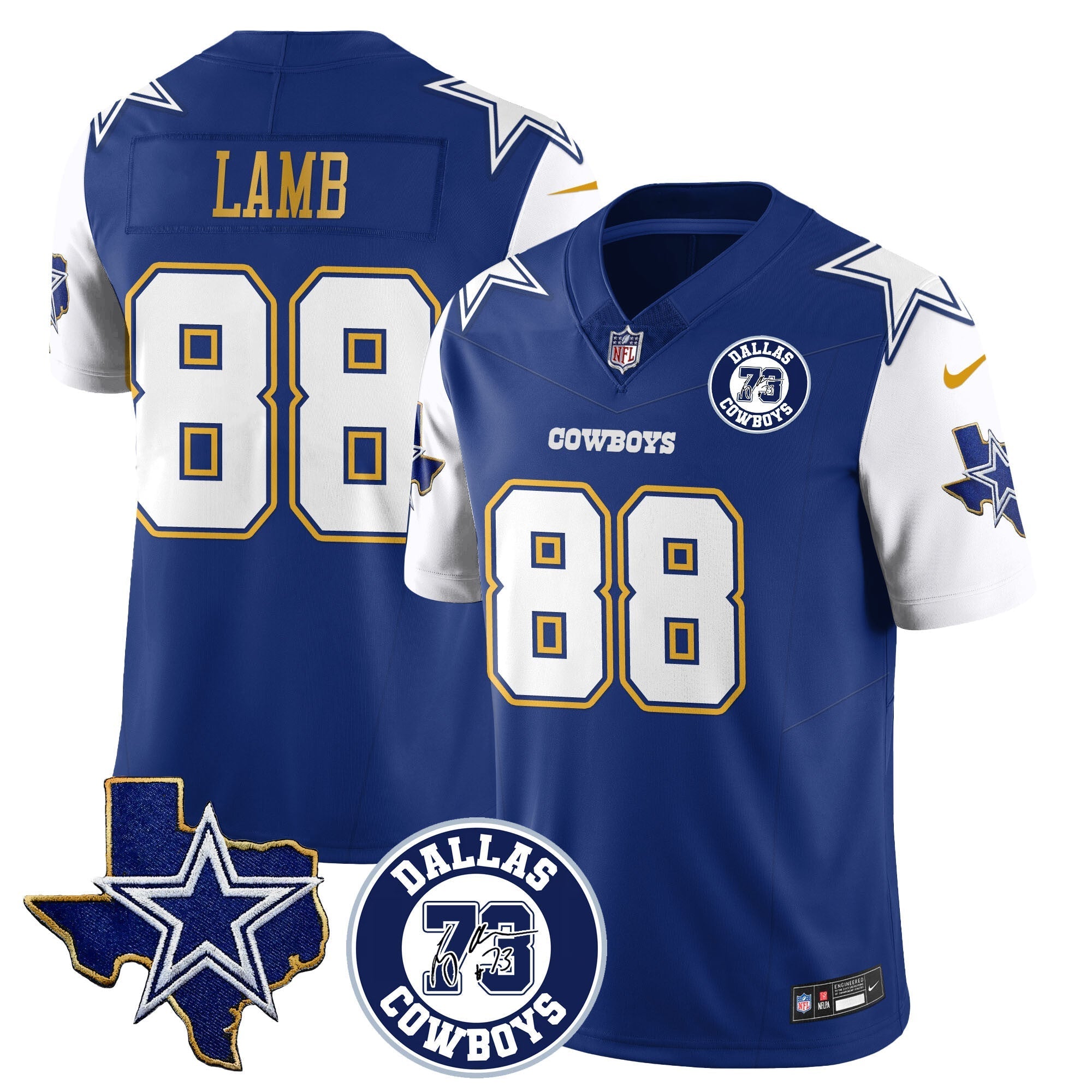 Dallas Cowboys Larry Allen Memorial Jersey All-Stitched