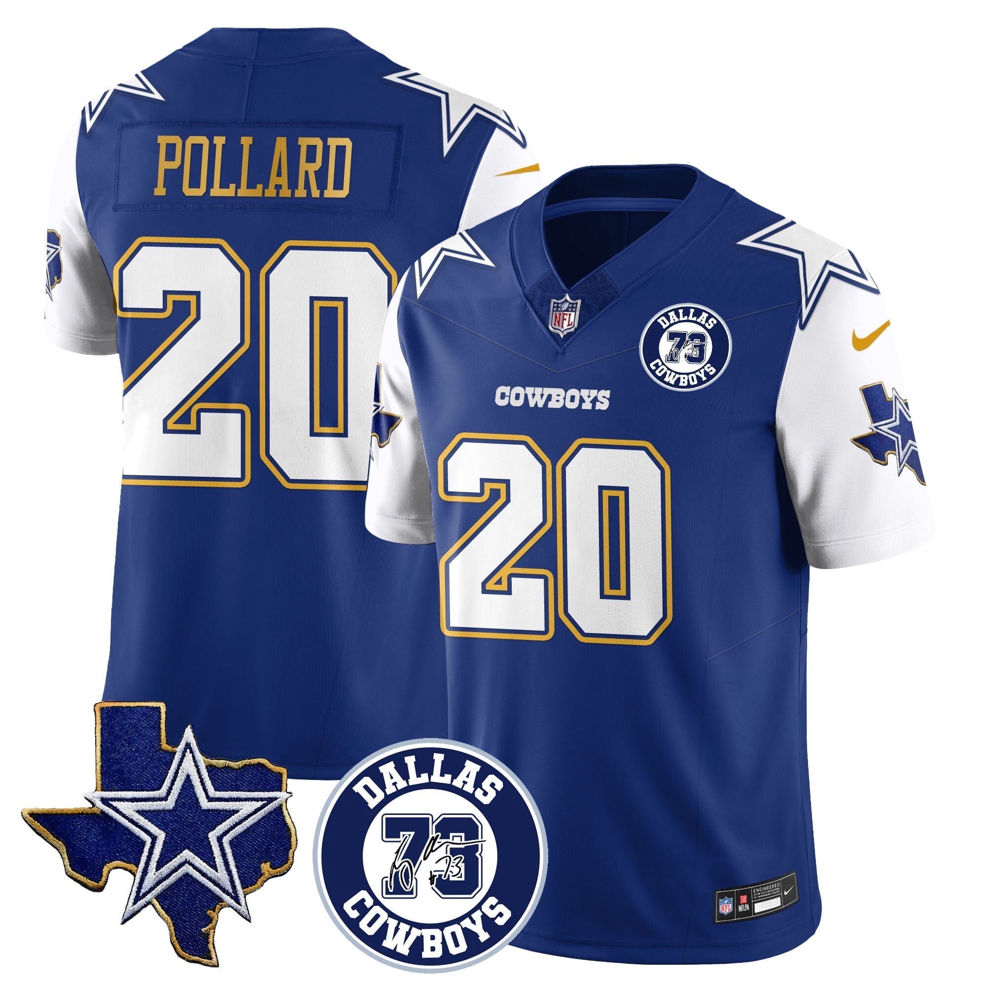 Dallas Cowboys Larry Allen Memorial Jersey All-Stitched