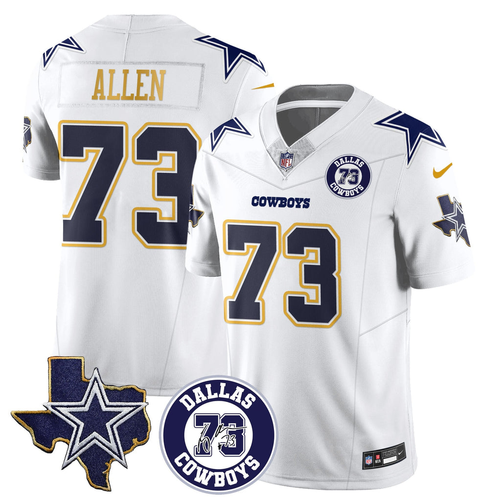 Dallas Cowboys Larry Allen Memorial Jersey All-Stitched
