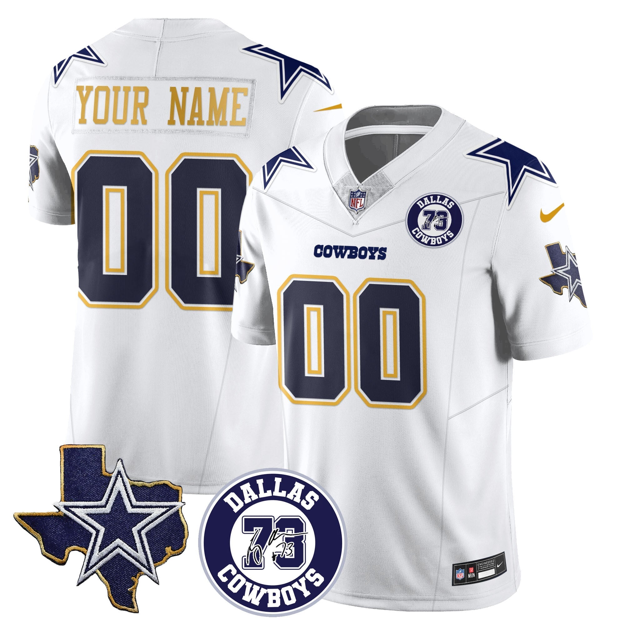 Dallas Cowboys Larry Allen Memorial Jersey All-Stitched