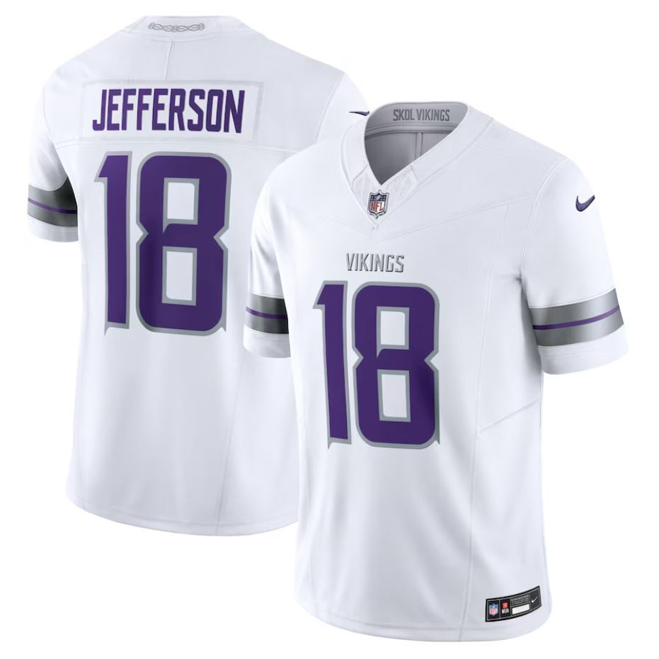 Vikings 'Winter Warrior' Alternate 2024 Uniform - All Stitched 406VTHNJS003