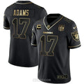 MEN'S LAS VEGAS RAIDERS RAIDER4LIFE PATCH WHITE GOLD AND BLACK GOLD JERSEY - ALL STITCHED