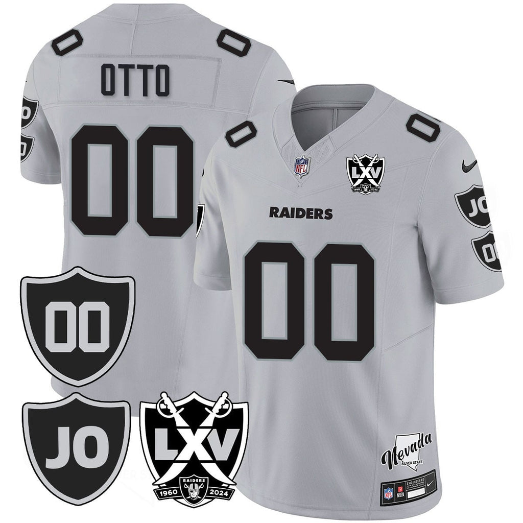 Men's Raiders Vapor Limited Jersey - All Stitched - Honor Jim Otto