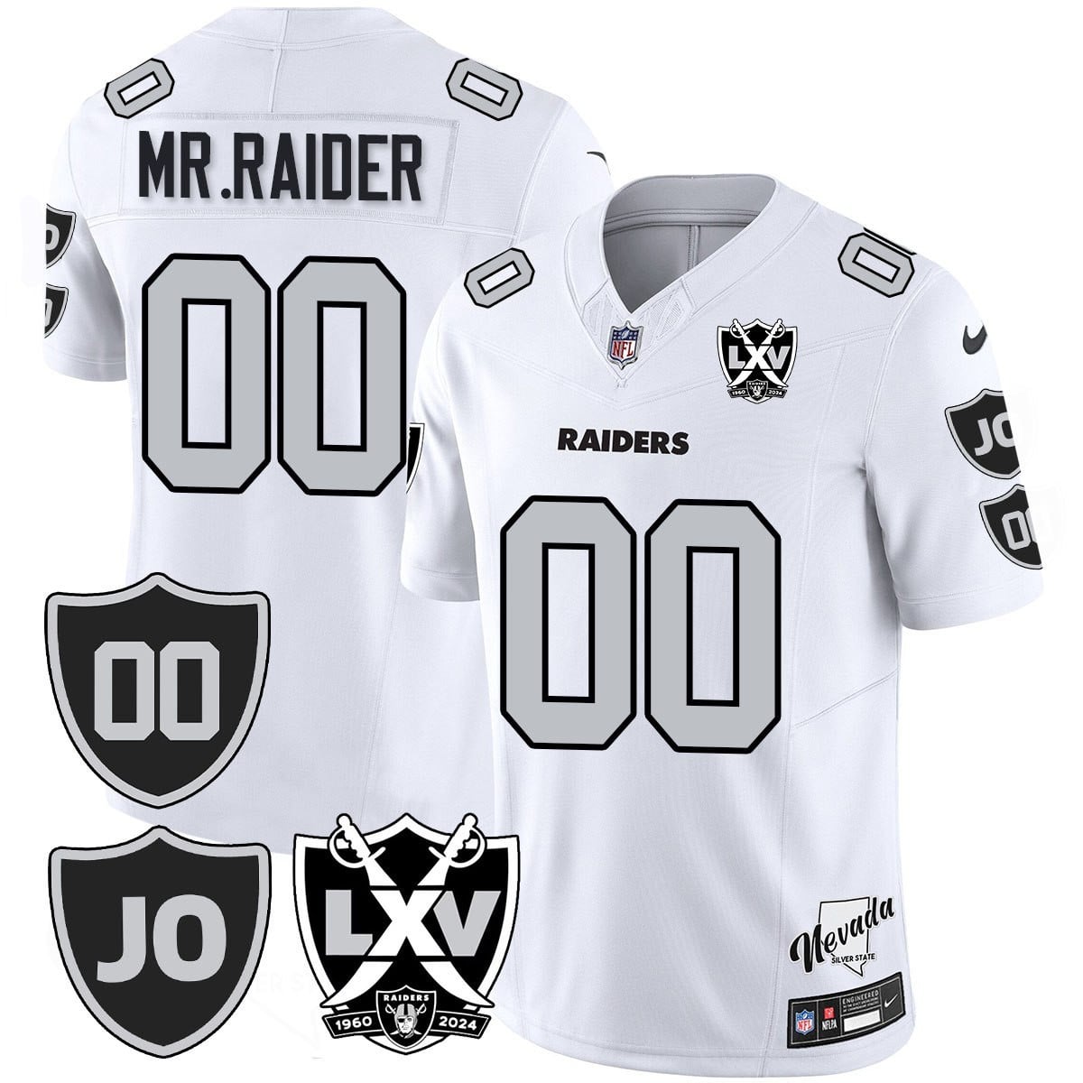 Men's Raiders Vapor Limited Jersey - All Stitched - Honor Jim Otto