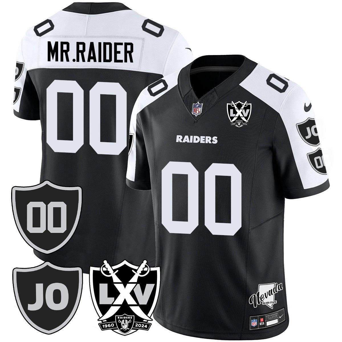 Men's Raiders Vapor Limited Jersey - All Stitched - Honor Jim Otto