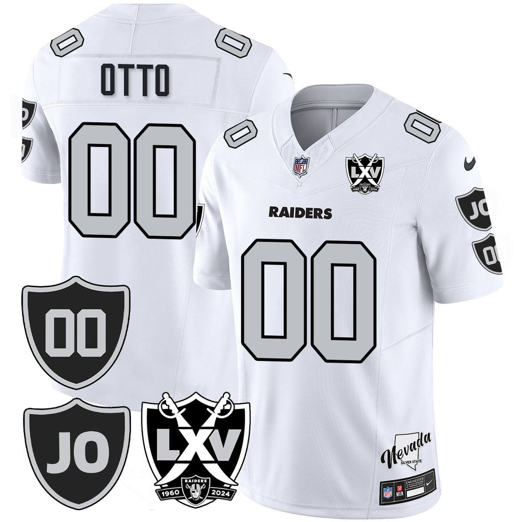 Men's Raiders Vapor Limited Jersey - All Stitched - Honor Jim Otto