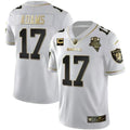 MEN'S LAS VEGAS RAIDERS INAUGURAL SEASON PATCH WHITE GOLD JERSEY - ALL STITCHED