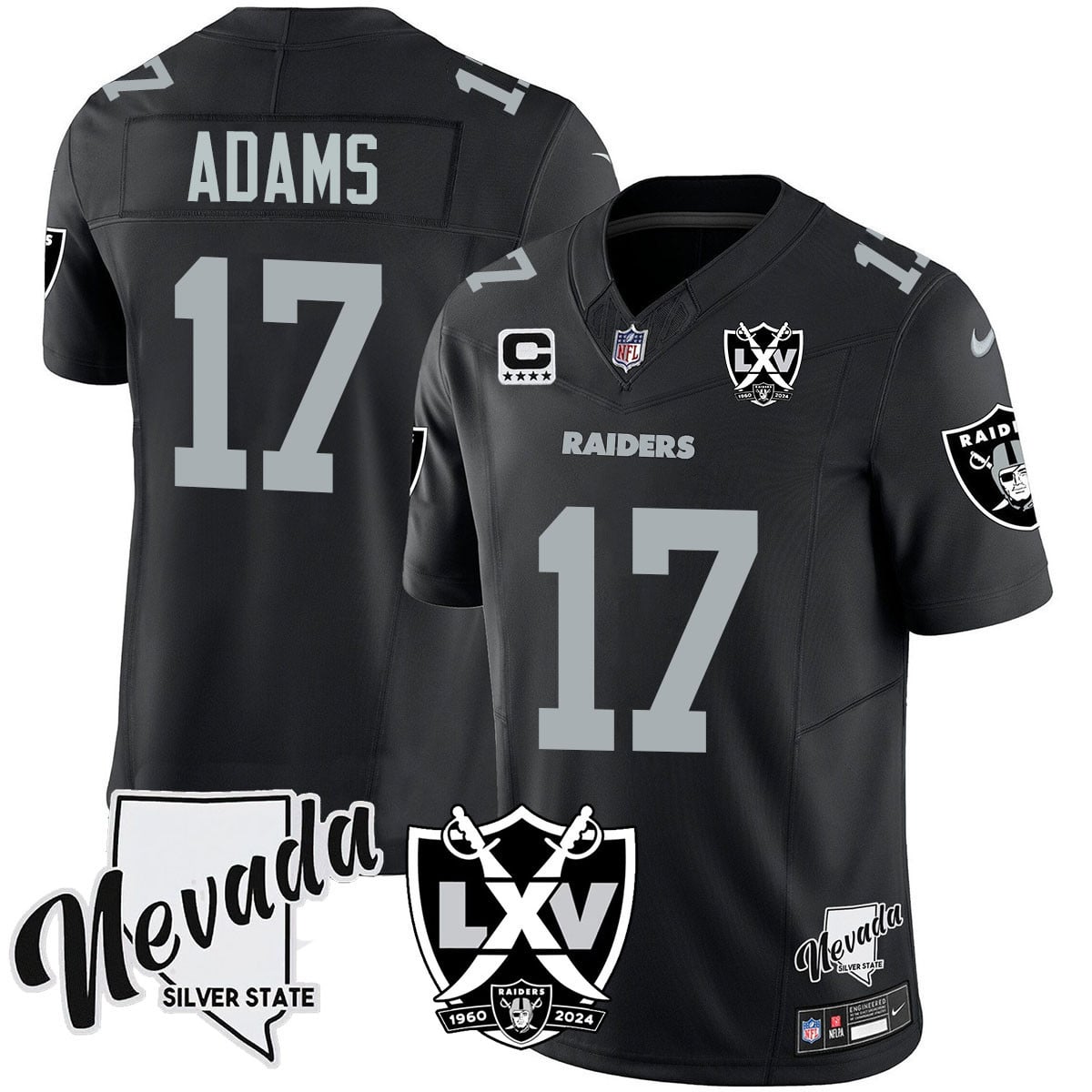 Men's Raiders 2024 Vapor Limited Jersey - 65th Anniversary - All Stitched
