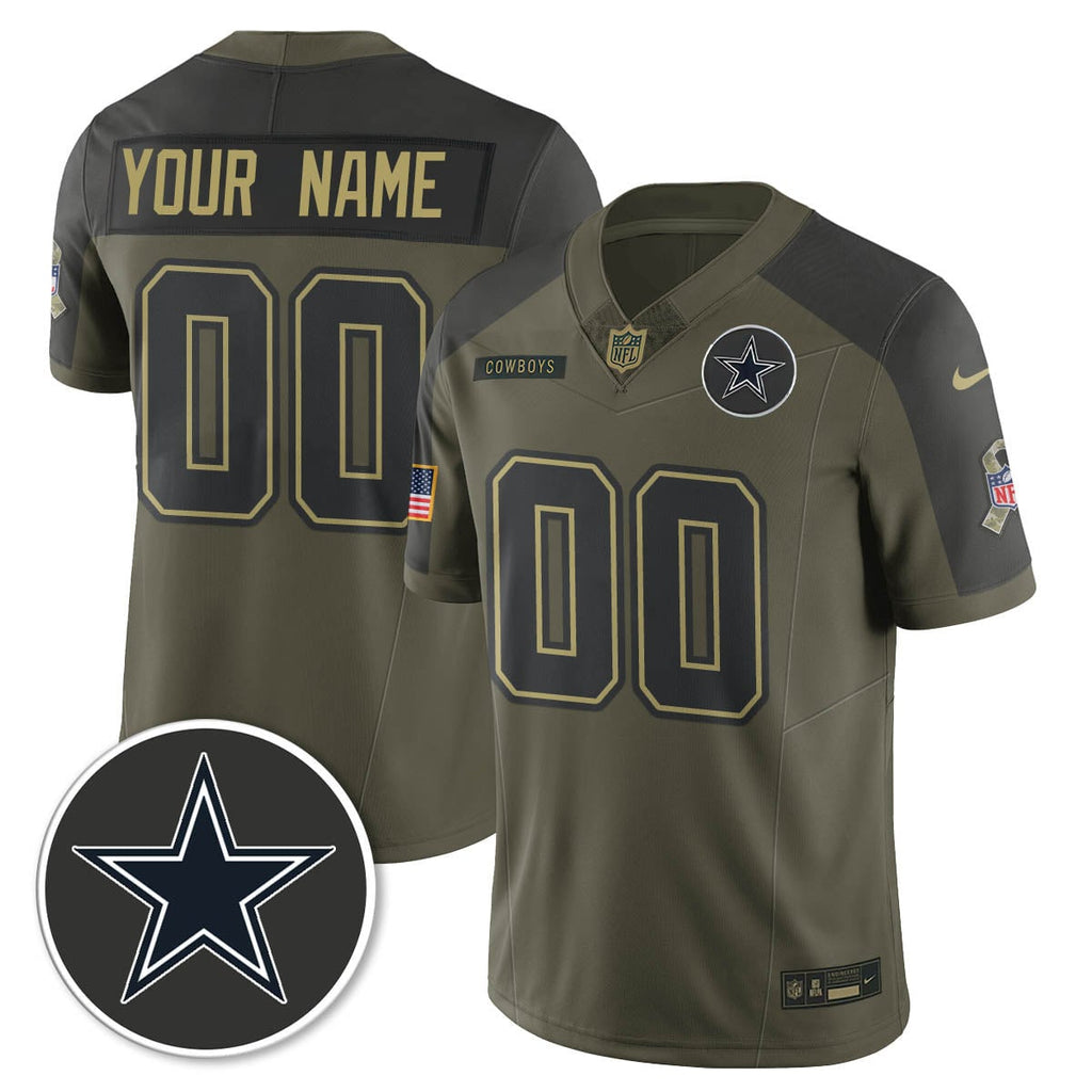 Dallas Cowboys 2025 Salute to Service Limited Jersey - All Stitched