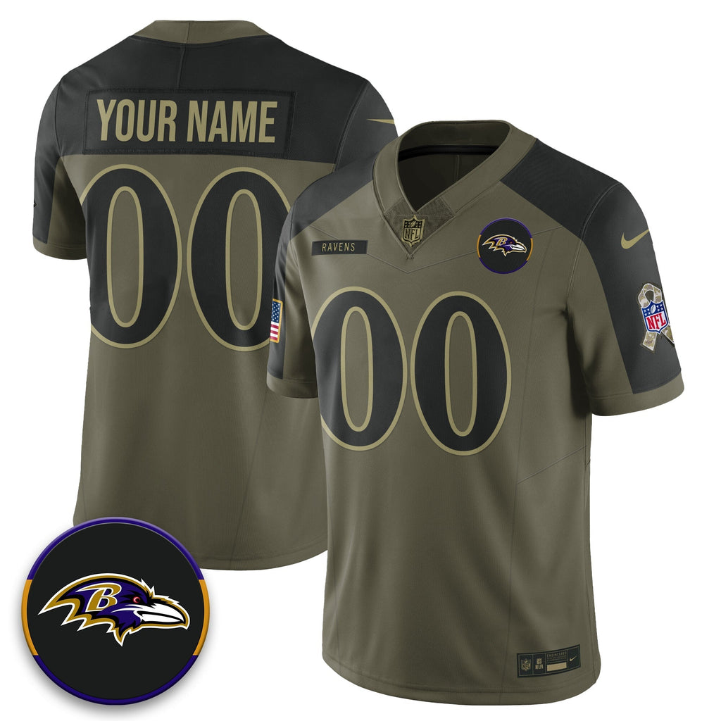 Baltimore Ravens 2025 Salute to Service Limited Jersey - All Stitched