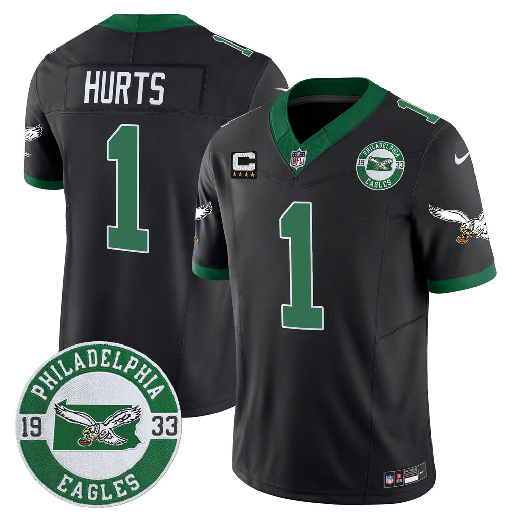 Men's Philadelphia Eagles 2024 Throwback Vapor Limited Jersey - Est. 1933 Patch - All Stitched